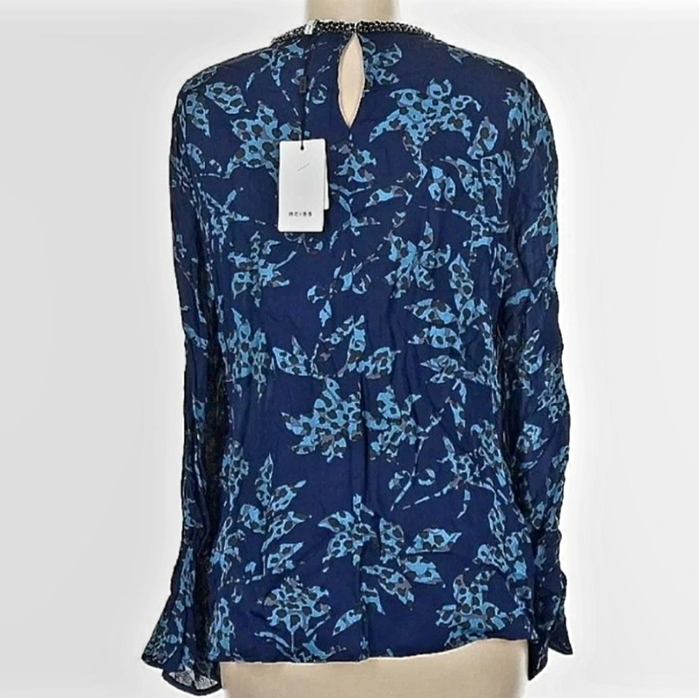 CLEARANCE BNWT $275 Jewelry Collar REISS LONDON Blouse